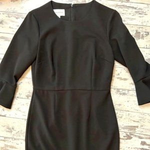 Black Bell-Sleeve Dress